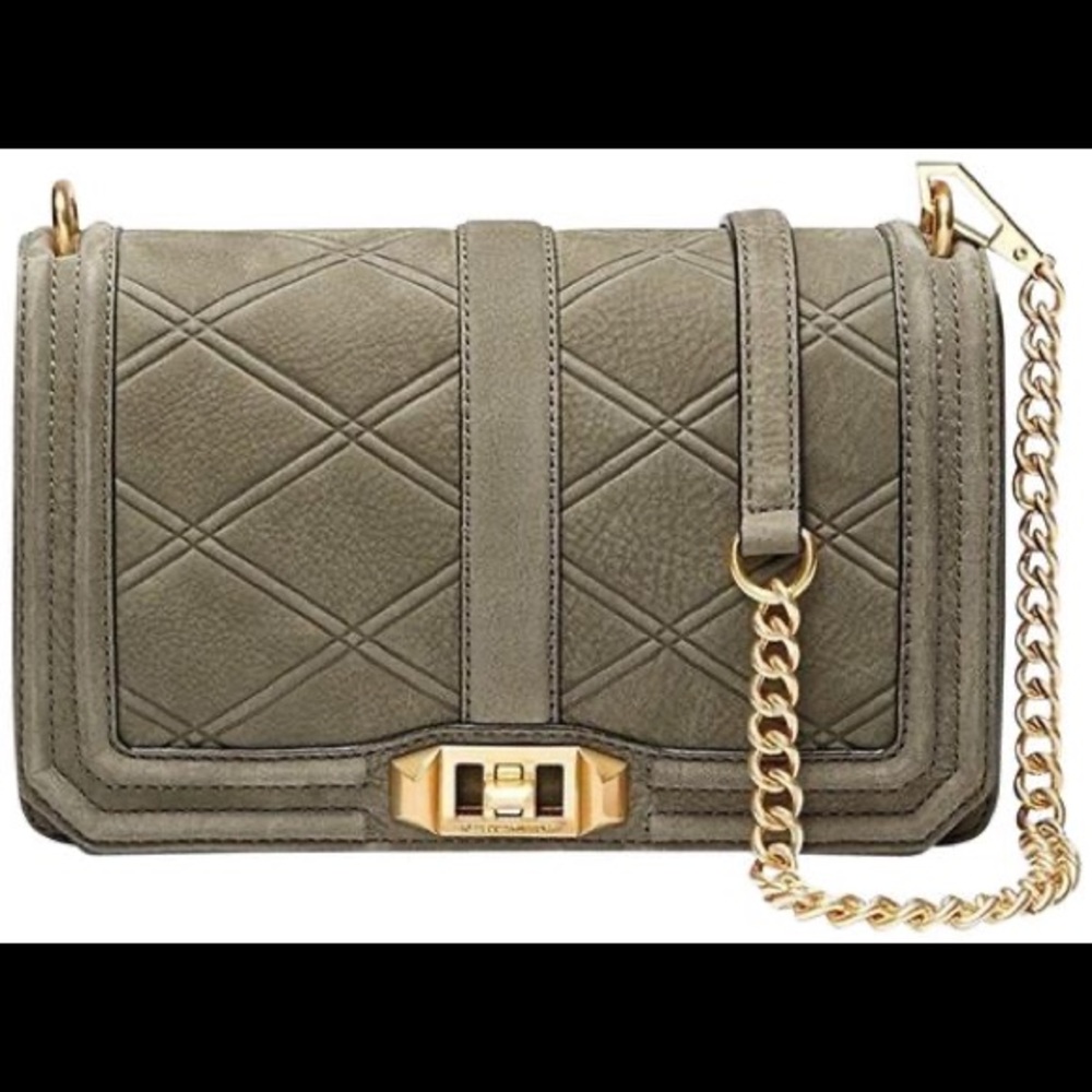 Rebecca Minkoff Love Quilted Nubuck Crossbody Bag